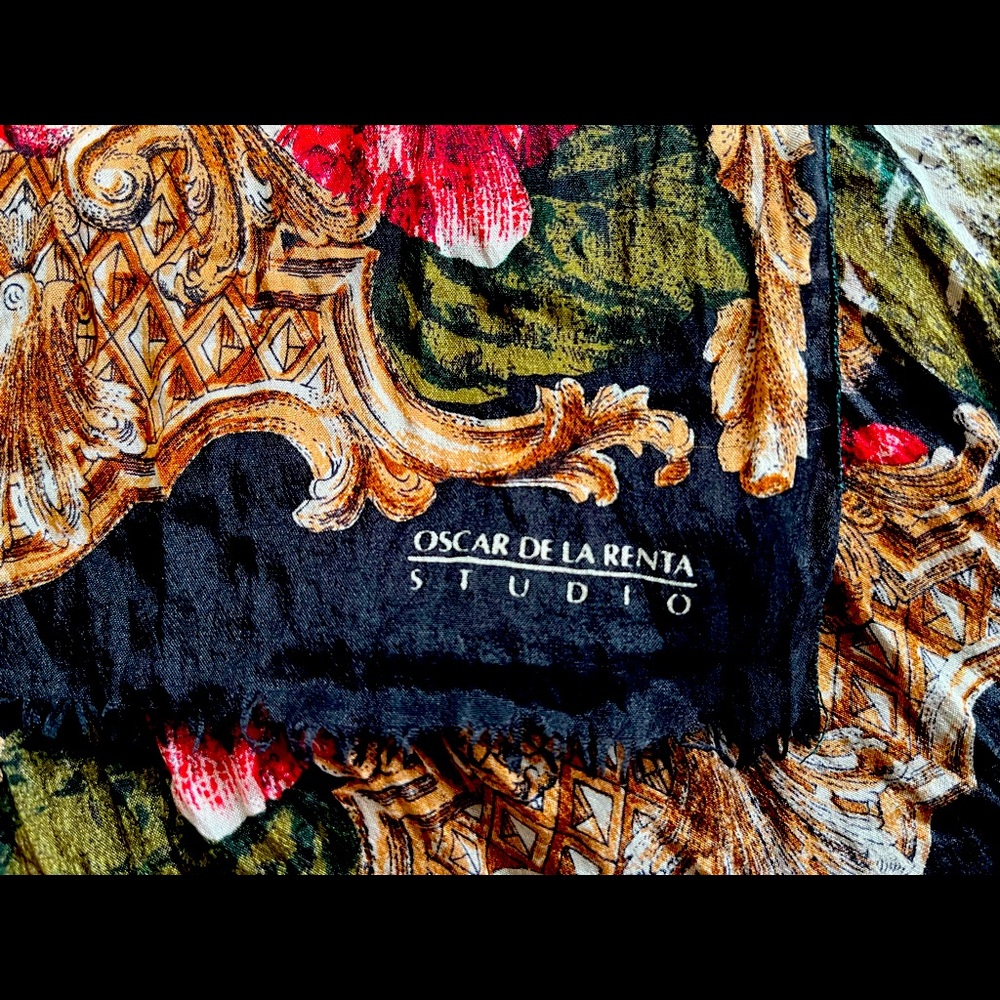 Rich Colors silk designer scarf